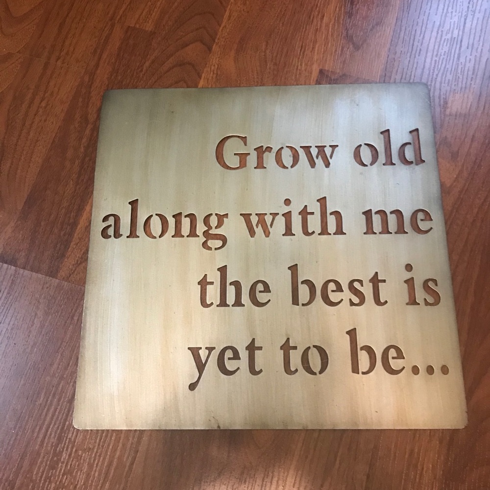 Metal hanging sign